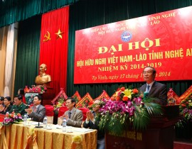 Đại hội Hội Hữu nghị Việt Nam - Lào tỉnh Nghệ An nhiệm kỳ...